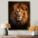 Lion Regal Majesty Lion - Animals Canvas Wall Art