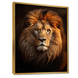 Lion Regal Majesty Lion - Animals Canvas Wall Art