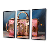 Minimalist Pink Lv Bag I - Multi-Panels