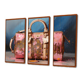 Minimalist Pink Lv Bag I - Multi-Panels