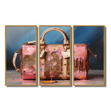 Minimalist Pink Lv Bag I - Multi-Panels
