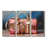 Minimalist Pink Lv Bag I - Multi-Panels