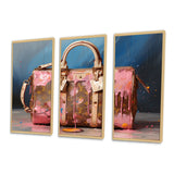 Minimalist Pink Lv Bag I - Multi-Panels