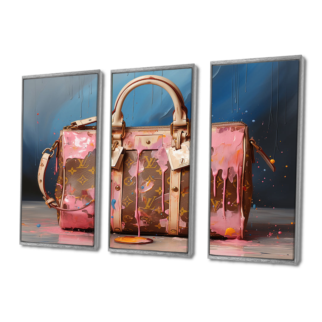 Minimalist Pink Lv Bag I - Multi-Panels