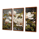 White Green Magnolias Magnolia Serenity - Multi-Panels