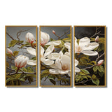 White Green Magnolias Magnolia Serenity - Multi-Panels