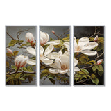 White Green Magnolias Magnolia Serenity - Multi-Panels