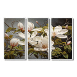 White Green Magnolias Magnolia Serenity - Multi-Panels