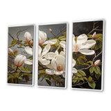 White Green Magnolias Magnolia Serenity - Multi-Panels