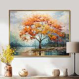 Orange Maple Trees Majestic I - Floral Canvas Wall Art