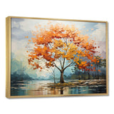 Orange Maple Trees Majestic I - Floral Canvas Wall Art