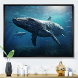 Blue Marine Animals Graceful Giants - Marine Animals Wall Art Prints