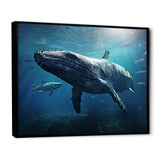 Blue Marine Animals Graceful Giants - Marine Animals Wall Art Prints