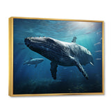 Blue Marine Animals Graceful Giants - Marine Animals Wall Art Prints