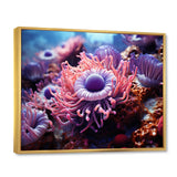 Purple Pink Marine Animals Harmony - Purple Marine Animals Wall Art