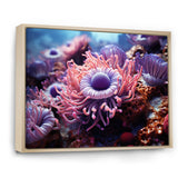 Purple Pink Marine Animals Harmony - Purple Marine Animals Wall Art