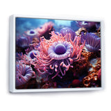 Purple Pink Marine Animals Harmony - Purple Marine Animals Wall Art