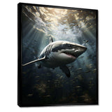 Grey Shark The Majesty - Animals Canvas Wall Art