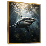 Grey Shark The Majesty - Animals Canvas Wall Art