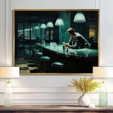 Masterpiece Nighthawks By Edward II - Landscapes Canvas Wall Art