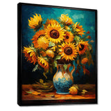 Masterpiece Sunflowers By Van Gogh IV - Landscapes Canvas Wall Art