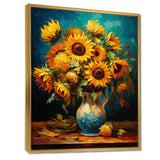 Masterpiece Sunflowers By Van Gogh IV - Landscapes Canvas Wall Art