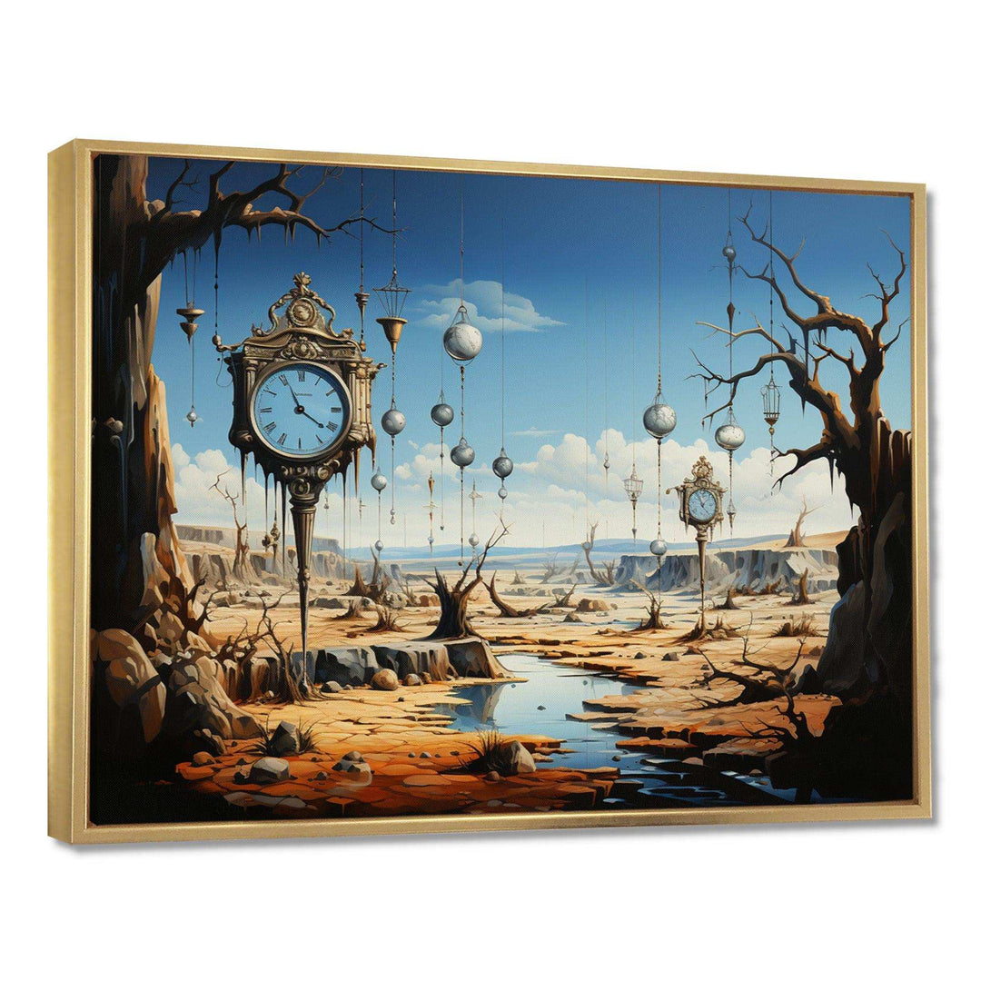 Masterpiece The Persistence Of Memory Surrealism II - Landscapes Canvas Wall Art