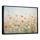 Meadow Contemporary Wildflowers - Landscapes Canvas Wall Art