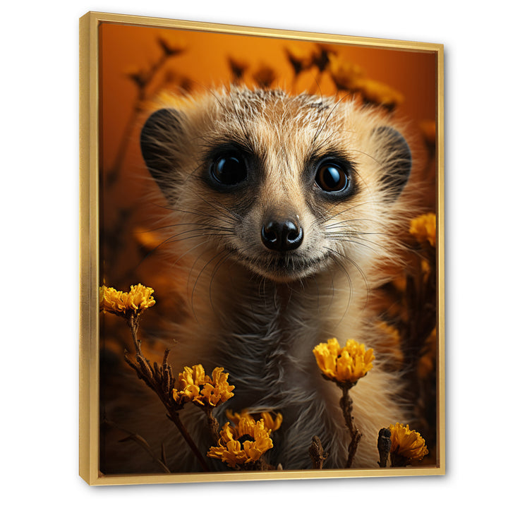 Orange Brown Meercat Animal - Meercat Wall Art Prints
