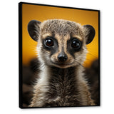 Yellow Brown Meercat Curious Meercat - Yellow Meercat Wall Art