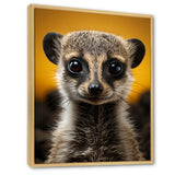 Yellow Brown Meercat Curious Meercat - Yellow Meercat Wall Art