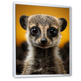 Yellow Brown Meercat Curious Meercat - Yellow Meercat Wall Art