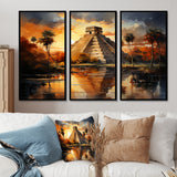 Mexico Sunset At Chichen Itza I - Multi-Panels
