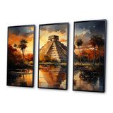 Mexico Sunset At Chichen Itza I - Multi-Panels