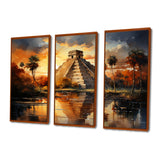 Mexico Sunset At Chichen Itza I - Multi-Panels