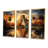 Mexico Sunset At Chichen Itza I - Multi-Panels