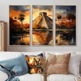 Mexico Sunset At Chichen Itza I - Multi-Panels
