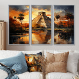 Mexico Sunset At Chichen Itza I - Multi-Panels