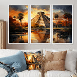 Mexico Sunset At Chichen Itza I - Multi-Panels