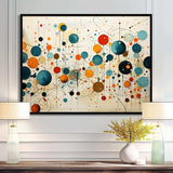 Green Beige Mid Century Abstract Retro IV - Abstract Canvas Wall Art