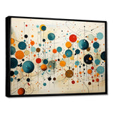 Green Beige Mid Century Abstract Retro IV - Abstract Canvas Wall Art