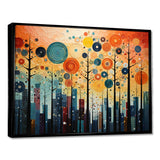 Colorful Mid Century Bold Breeziness III - Abstract Canvas Wall Art