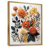 Colorful Mid Century Midcentury Botanicals II - Abstract Canvas Wall Art