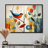 Green Mid Century Mod Nature III - Abstract Canvas Wall Art