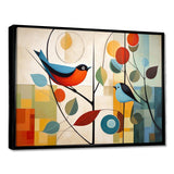 Green Mid Century Mod Nature III - Abstract Canvas Wall Art