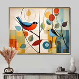 Green Mid Century Mod Nature III - Abstract Canvas Wall Art