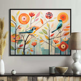 Green Mid Century Mod Nature IV - Abstract Canvas Wall Art