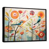 Green Mid Century Mod Nature IV - Abstract Canvas Wall Art