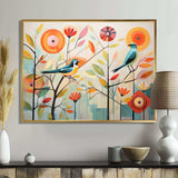 Green Mid Century Mod Nature IV - Abstract Canvas Wall Art