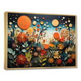 Orange Mid Century Natures Harmony III - Abstract Canvas Wall Art